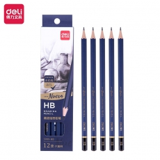 得力（deli）S999-HB 高级美术绘图HB铅笔 12支/盒